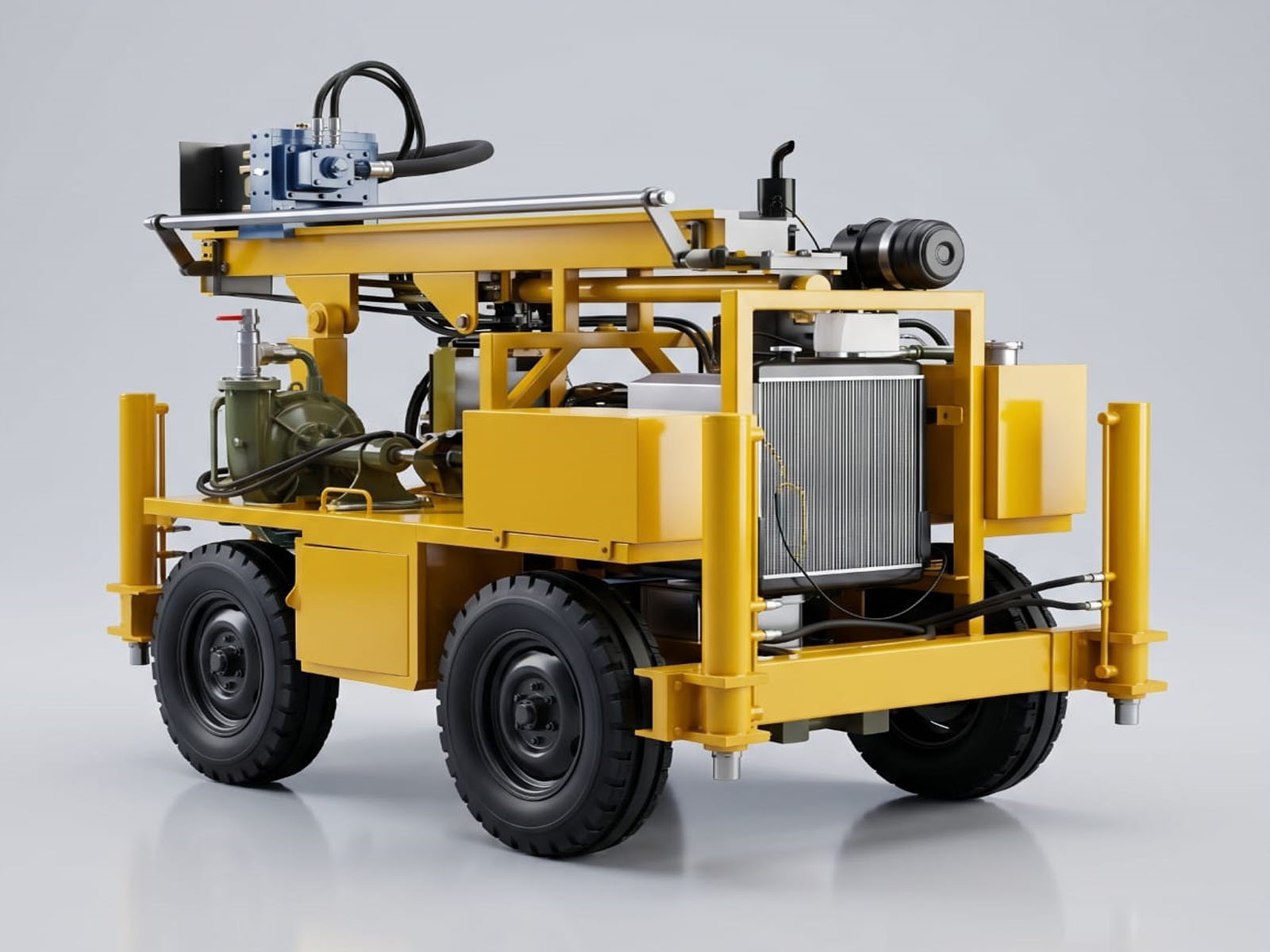 Geo Technical Drilling Machine Front View