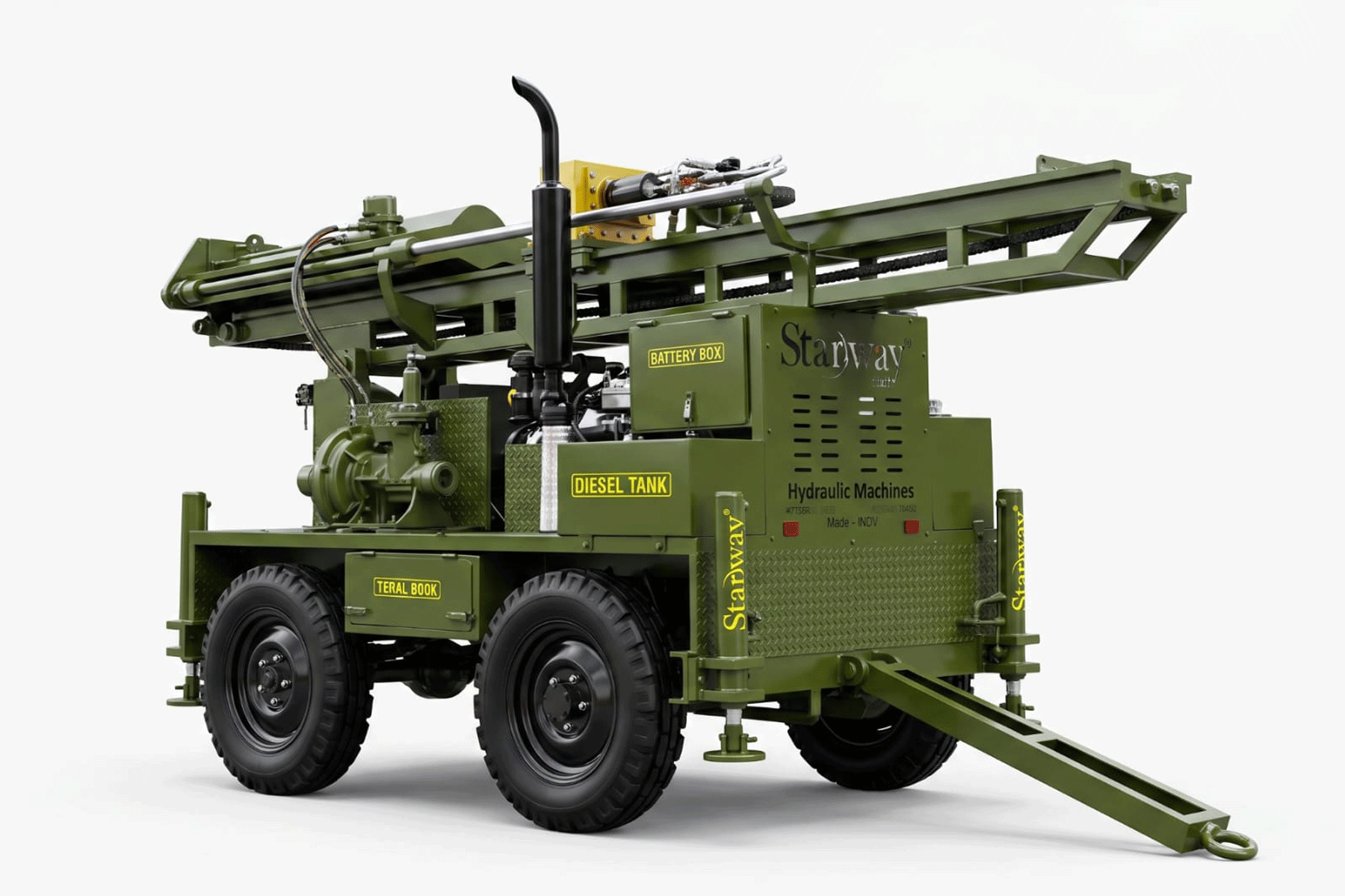 Geo Technical Drilling Machine Working