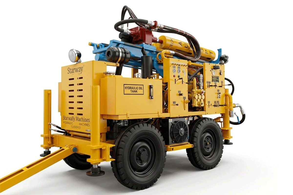Geo Technical Drilling Machine Front View